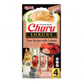 Кремообразно лакомство за котки Churu Luxury Tuna Recipe with Lobster Cat Food с тон и омар